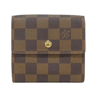 Pre-owned Louis Vuitton Ebene Coated Canvas Wallet (tri-fold) ()