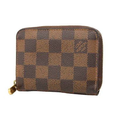 Pre-owned Louis Vuitton Ebene Coin Purse/coin Case () In Brown