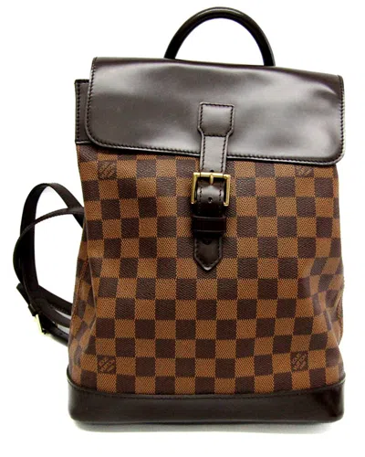 Pre-owned Louis Vuitton Ebene Damier Canvas Backpack (authentic )