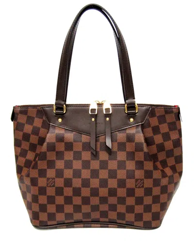 Pre-owned Louis Vuitton Ebene Damier Canvas Shoulder Bag (authentic )