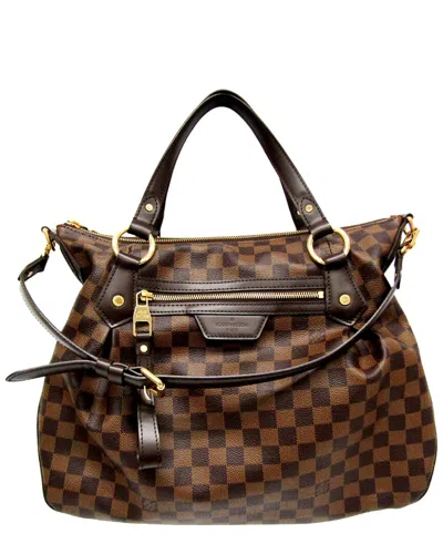 Pre-owned Louis Vuitton Ebene Damier Canvas Shoulder Bag (authentic )