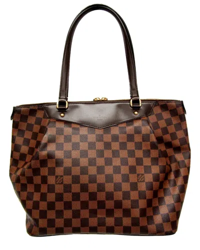 Pre-owned Louis Vuitton Ebene Damier Canvas Tote (authentic )