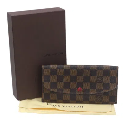 Pre-owned Louis Vuitton Ebene Long Wallet (bi-fold) ()