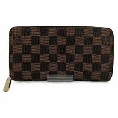 Pre-owned Louis Vuitton Ebene Long Wallet (bi-fold) ()