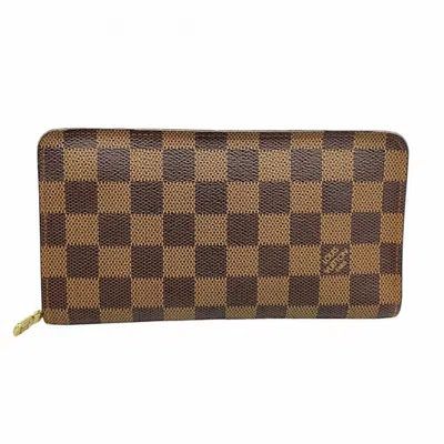 Pre-owned Louis Vuitton Ebene Long Wallet (bi-fold) ()