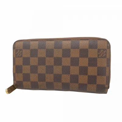 Pre-owned Louis Vuitton Ebene Long Wallet (bi-fold) ()