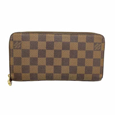 Pre-owned Louis Vuitton Ebene Long Wallet (bi-fold) ()