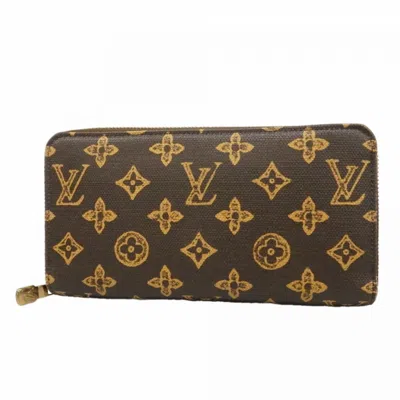 Pre-owned Louis Vuitton Ebene Long Wallet (bi-fold) () In Brown