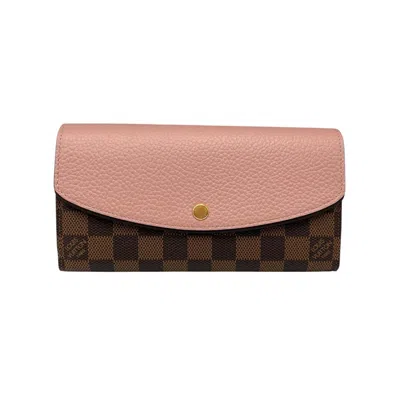 Pre-owned Louis Vuitton Ebene Magnolia Damier Canvas Long Wallet (bi-fold) ()