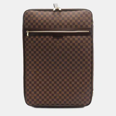 Pre-owned Louis Vuitton Ebene Pegase 65 Bag In Brown