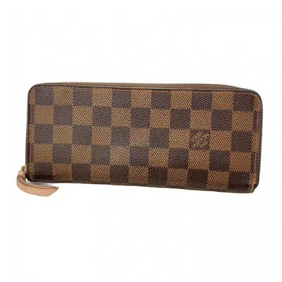 Pre-owned Louis Vuitton Ebene Rose Ballerine Long Wallet (bi-fold) () In Multi