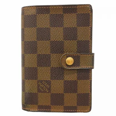Pre-owned Louis Vuitton Ebene Wallet (bi-fold) () In Brown