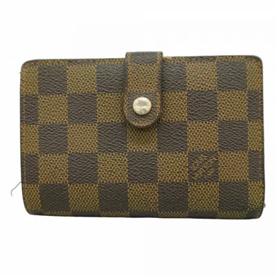 Pre-owned Louis Vuitton Ebene Wallet (bi-fold) () In Brown