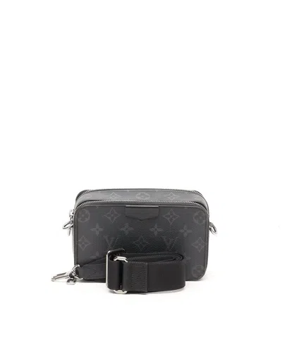 Pre-owned Louis Vuitton Eclipse Alpha Wearable Wallet Bag In Black