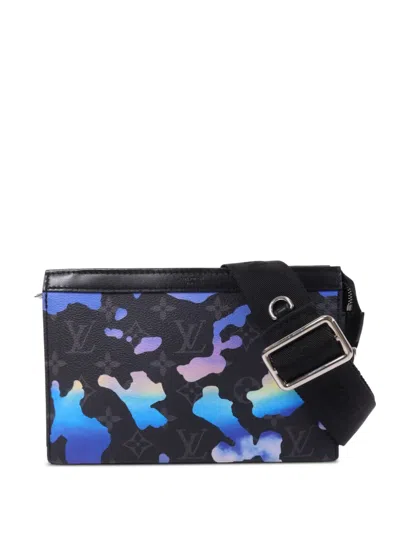 Pre-owned Louis Vuitton Eclipse Gaston Monogram Tote Bag In Black