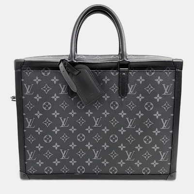 Pre-owned Louis Vuitton Eclipse Soft Trunk Briefcase M44952 In Black