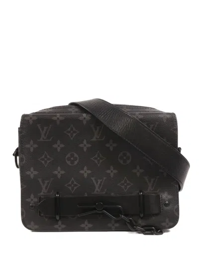 Pre-owned Louis Vuitton Eclipse Steamer Monogram Shoulder Bag In Black