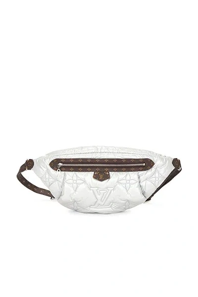 Pre-owned Louis Vuitton Econyl Monogram Pillow Bumbag In Silver