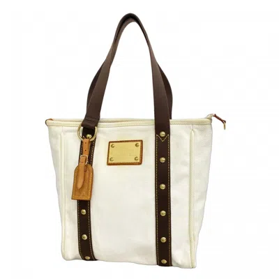 Pre-owned Louis Vuitton Ecru Tote Bag ()