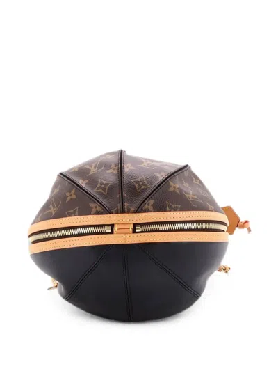 Pre-owned Louis Vuitton Egg Souple Bag Monogram Canvas And Leather Satchel In Black