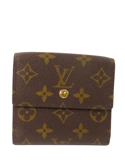 Pre-owned Louis Vuitton Elise Monogram Wallet In Brown