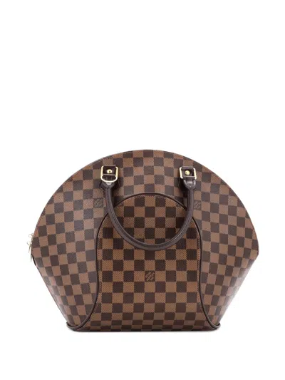 Pre-owned Louis Vuitton Ellipse Bag Damier Pm Satchel In Brown