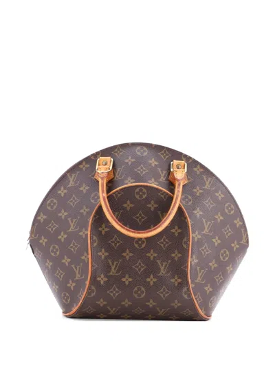 Pre-owned Louis Vuitton Ellipse Bag Monogram Canvas Mm Handbag In Brown
