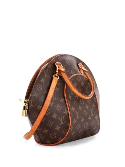 Pre-owned Louis Vuitton Ellipse Bag Monogram Canvas Mm Handbag In Brown