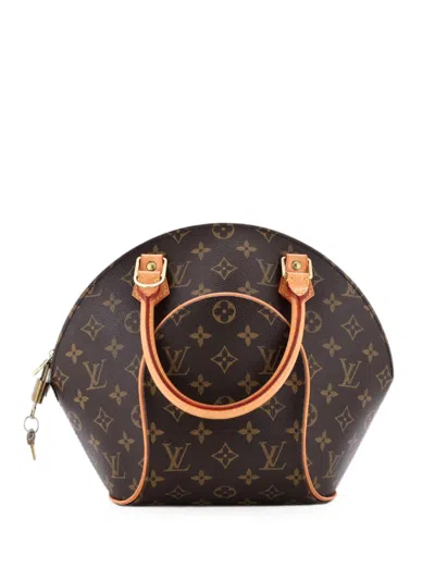 Pre-owned Louis Vuitton Ellipse Bag Monogram Canvas Pm Satchel In Brown