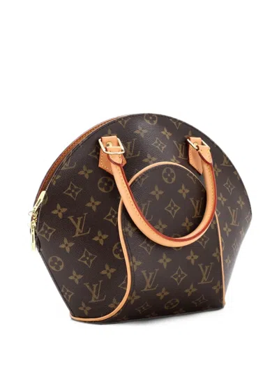 Pre-owned Louis Vuitton Ellipse Bag Monogram Canvas Pm Satchel In Brown