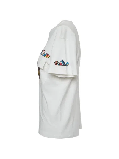 Pre-owned Louis Vuitton Embellished Chest-pocket T-shirt In White