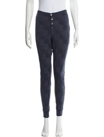 Pre-owned Louis Vuitton Embroidered Accent Pajamas In Blue