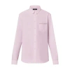 Louis Vuitton Embroidered Long-sleeved Cotton Shirt In Pink