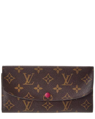 Pre-owned Louis Vuitton Emilia Sarah Canvas Wallet