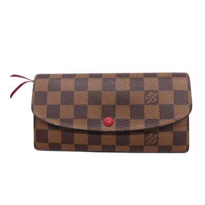 Pre-owned Louis Vuitton Emilie Canvas Wallet () In Brown