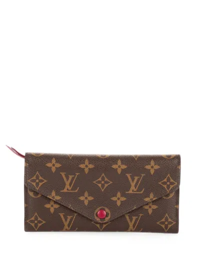 Pre-owned Louis Vuitton Emilie Monogram Wallet In Brown
