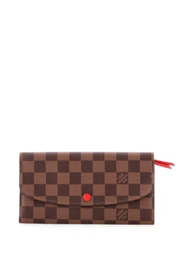 Pre-owned Louis Vuitton Emilie Wallet Damier Small Wallets In Brown