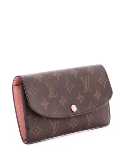 Pre-owned Louis Vuitton Emilie Wallet Monogram Canvas Small Wallets In 褐色