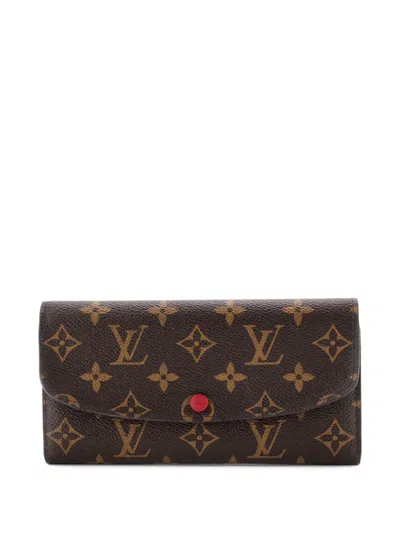 Pre-owned Louis Vuitton Emilie Wallet Monogram Canvas Small Wallets In Brown