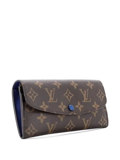 Pre-owned Louis Vuitton Emilie Wallet Monogram Canvas Small Wallets In Brown