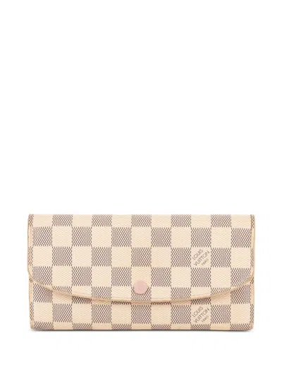 Pre-owned Louis Vuitton Emilie Wallet In Neutrals
