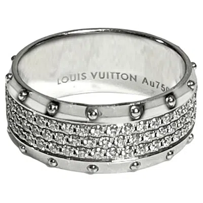 Pre-owned Louis Vuitton Empreinte 18ct Gold & Pave Diamond Ring In Multi