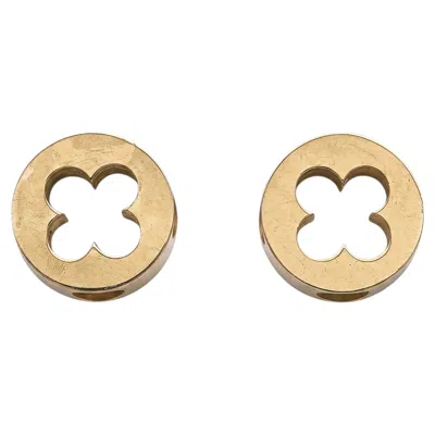 Pre-owned Louis Vuitton Empreinte 18k Rose Gold Stud Earrings In Red