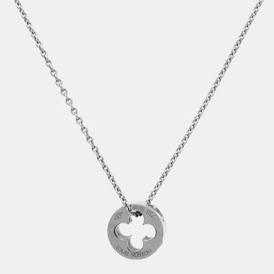 Pre-owned Louis Vuitton Empreinte 18k White Gold Pendant Necklace