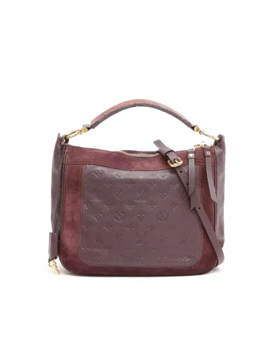 Pre-owned Louis Vuitton Empreinte Audacieuse Pm Bag In Burgundy