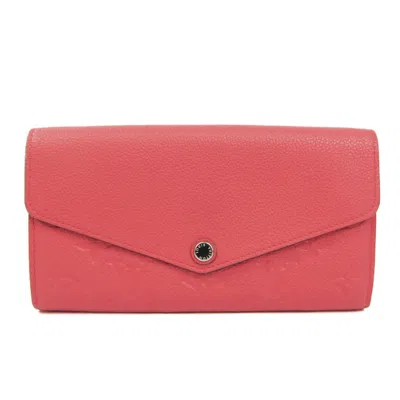 Pre-owned Louis Vuitton Empreinte Cerise Leather Long Wallet (bi-fold) () In Pink