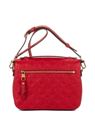 Pre-owned Louis Vuitton Empreinte Leather Cross Body Bag In Red