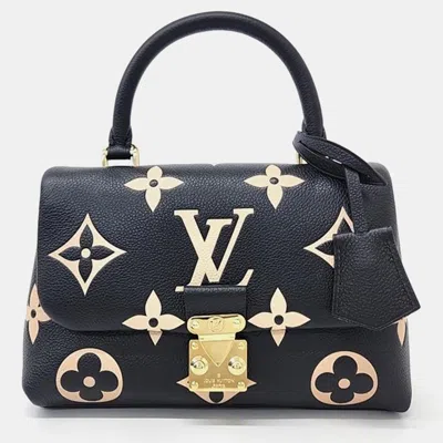 Pre-owned Louis Vuitton Empreinte Madeline Bb Handbag In Black