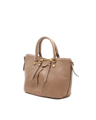 Pre-owned Louis Vuitton Empreinte Mazarine Pm Bag In Sand