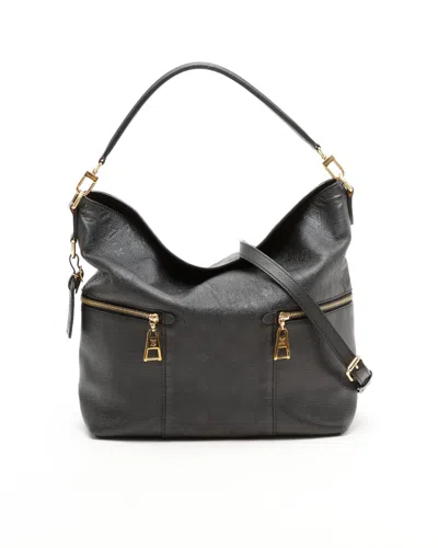 Pre-owned Louis Vuitton Empreinte Mélie Bag In Black